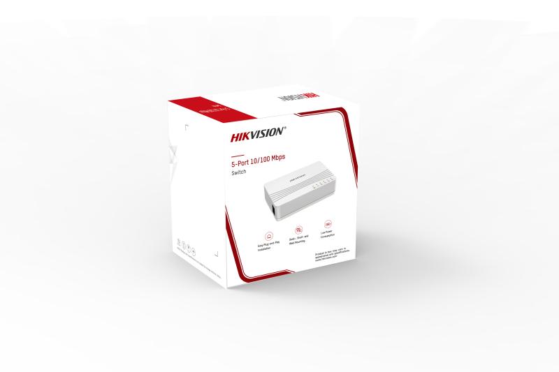 DS-3E0105D-E 5 Portlu Hızlı Ethernet Yönetilmeyen Masaüstü Anahtarı