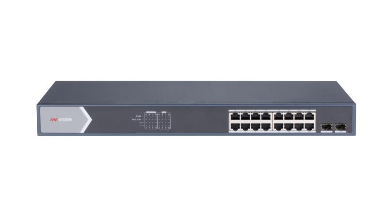 DS-3E0518P-E/M 16 Portlu Gigabit Yönetilmeyen POE Anahtarı