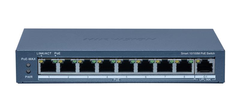 DS-3E1309P-EI(B) 8 Port Hızlı Ethernet Akıllı POE Anahtarı