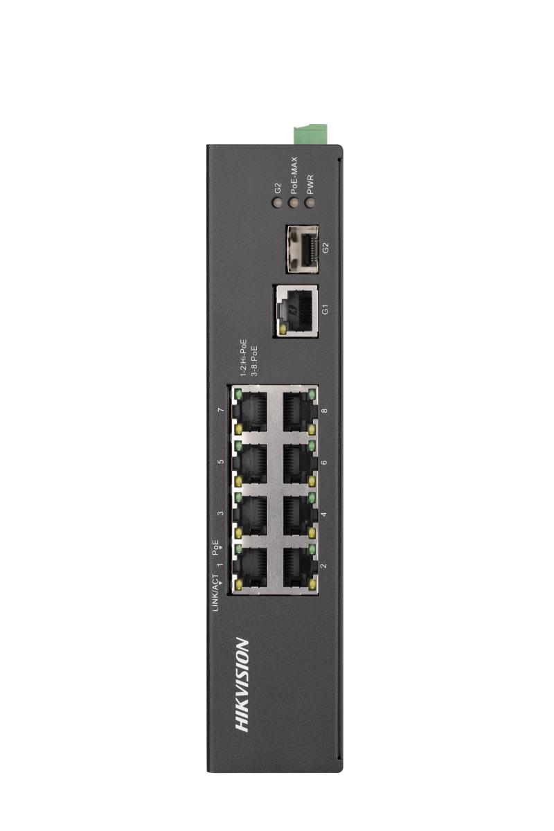 DS-3T0310HP-E/HS 8 Port Hızlı Ethernet Yönetilmeyen Sert POE Anahtarı